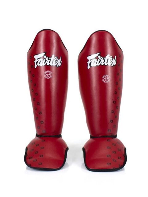 Protège tibia-pied FAIRTEX Rouge